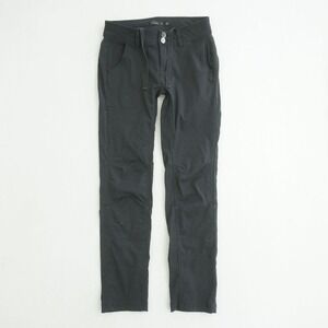 Prana Womens Black Halle II Hiking Pants Lightweight Stretch Size 0 Drawstring
